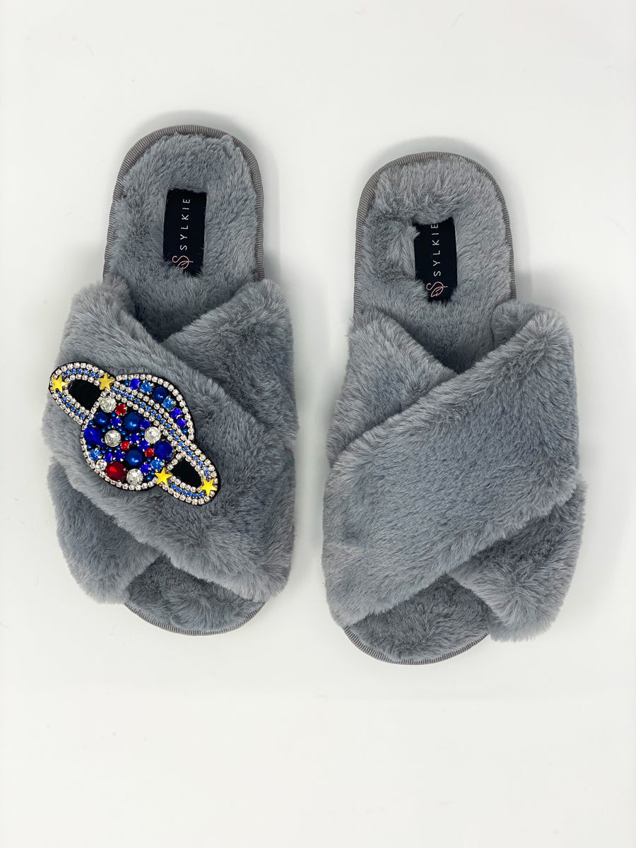 Neptune Cross Slipper Grey