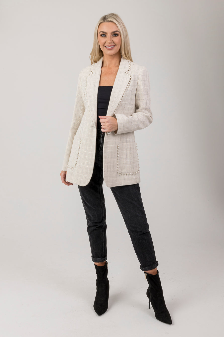 Faye pearl blazer