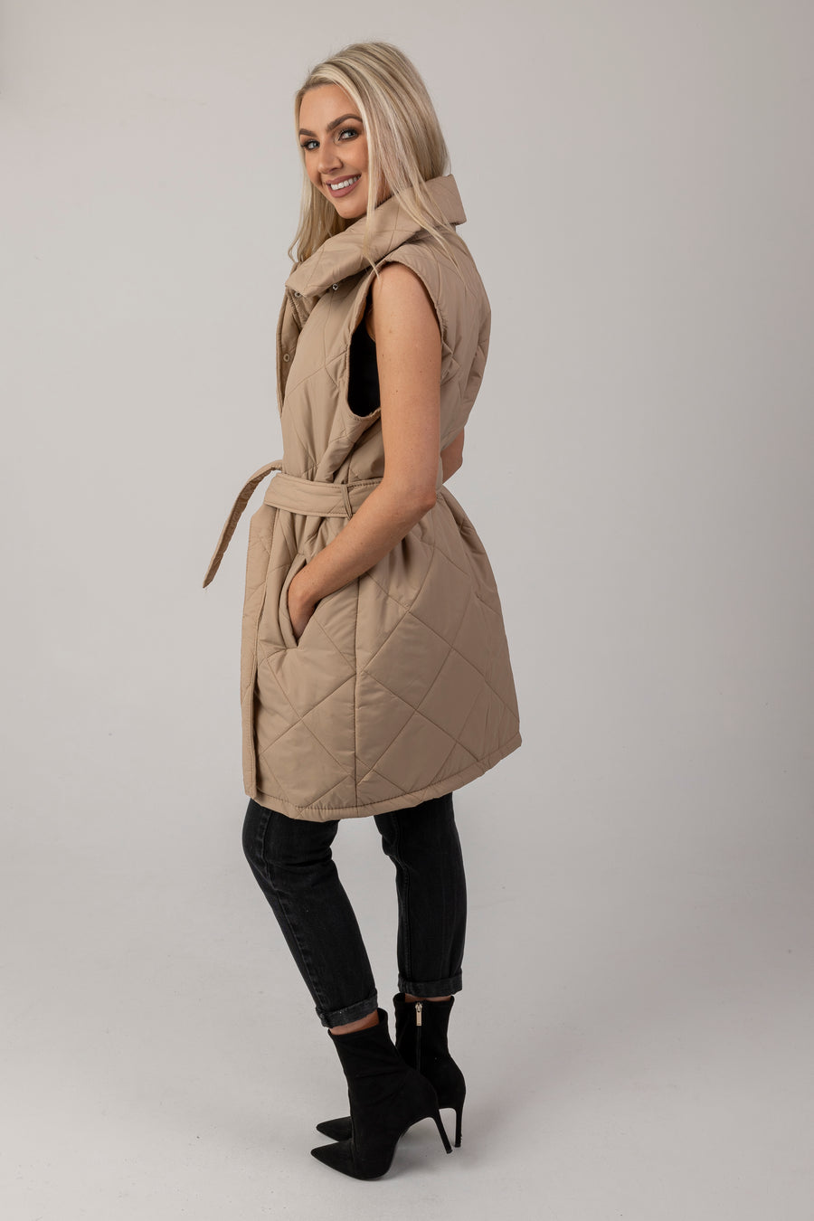 Nadia padded gilet coat