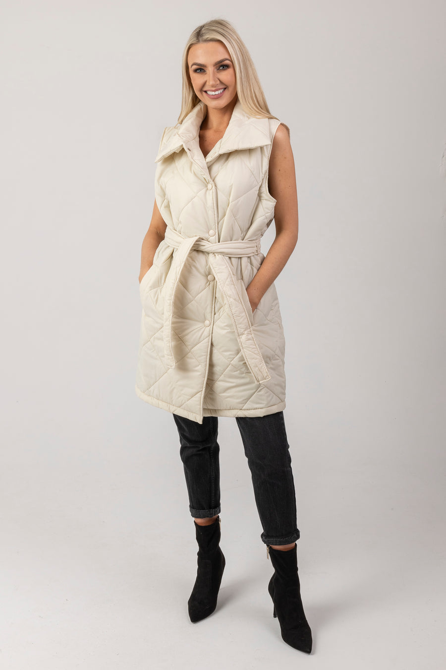 Nadia padded gilet coat