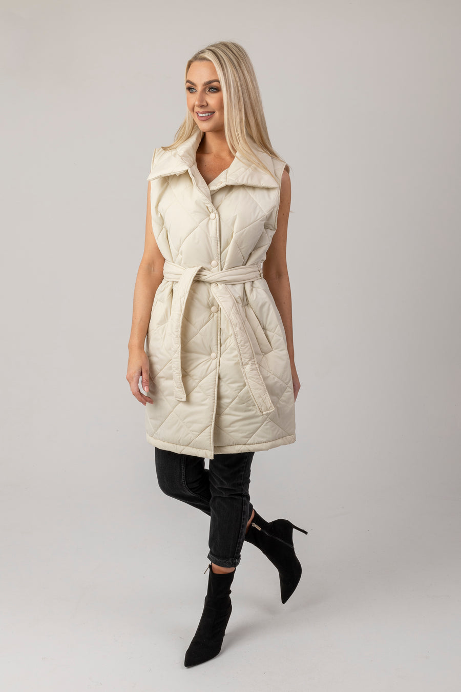 Nadia padded gilet coat