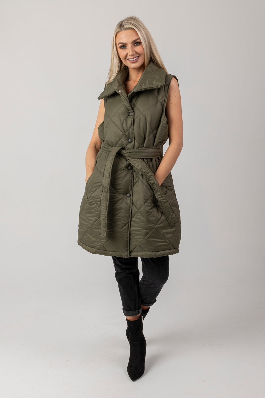 Nadia padded gilet coat