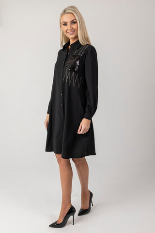 Dakota embellished shirt dress