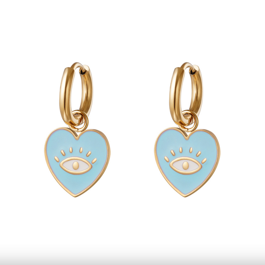 HEART EYE EARRINGS