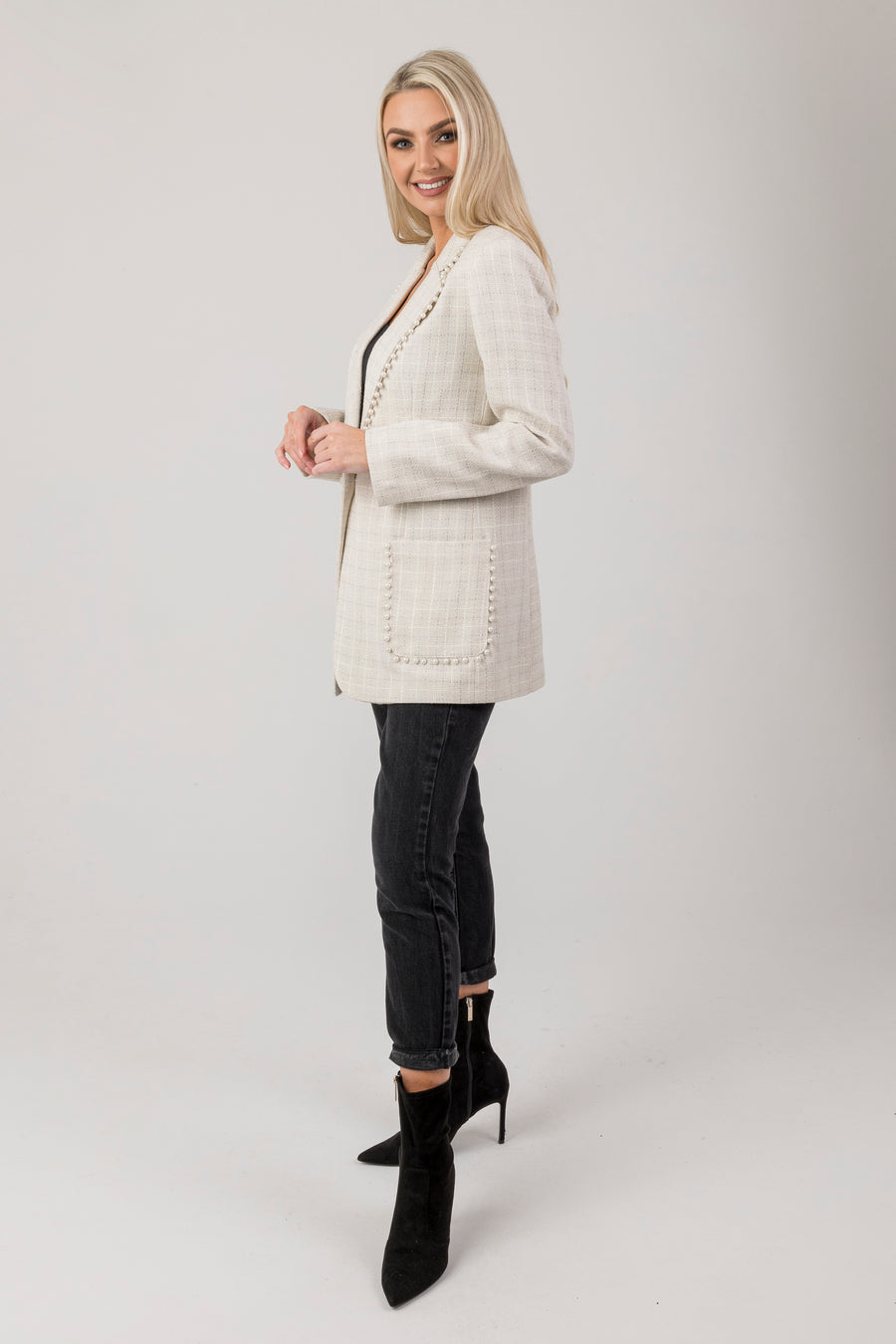 Faye pearl blazer