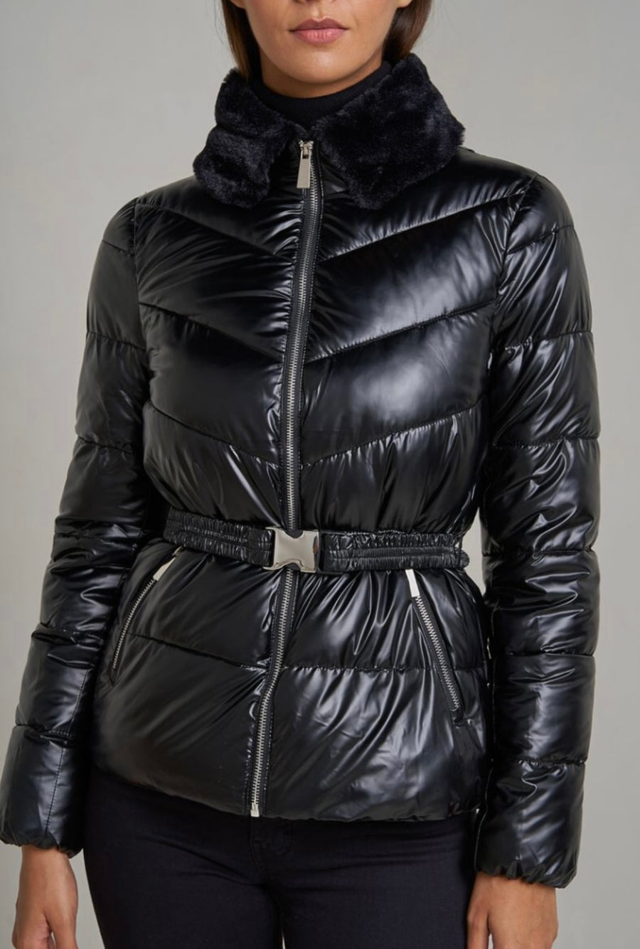 Jade padded coat