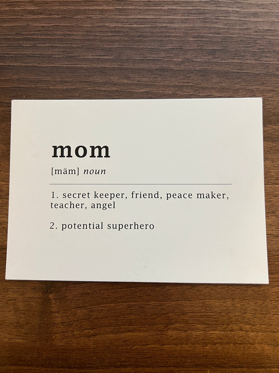 'Mom' card