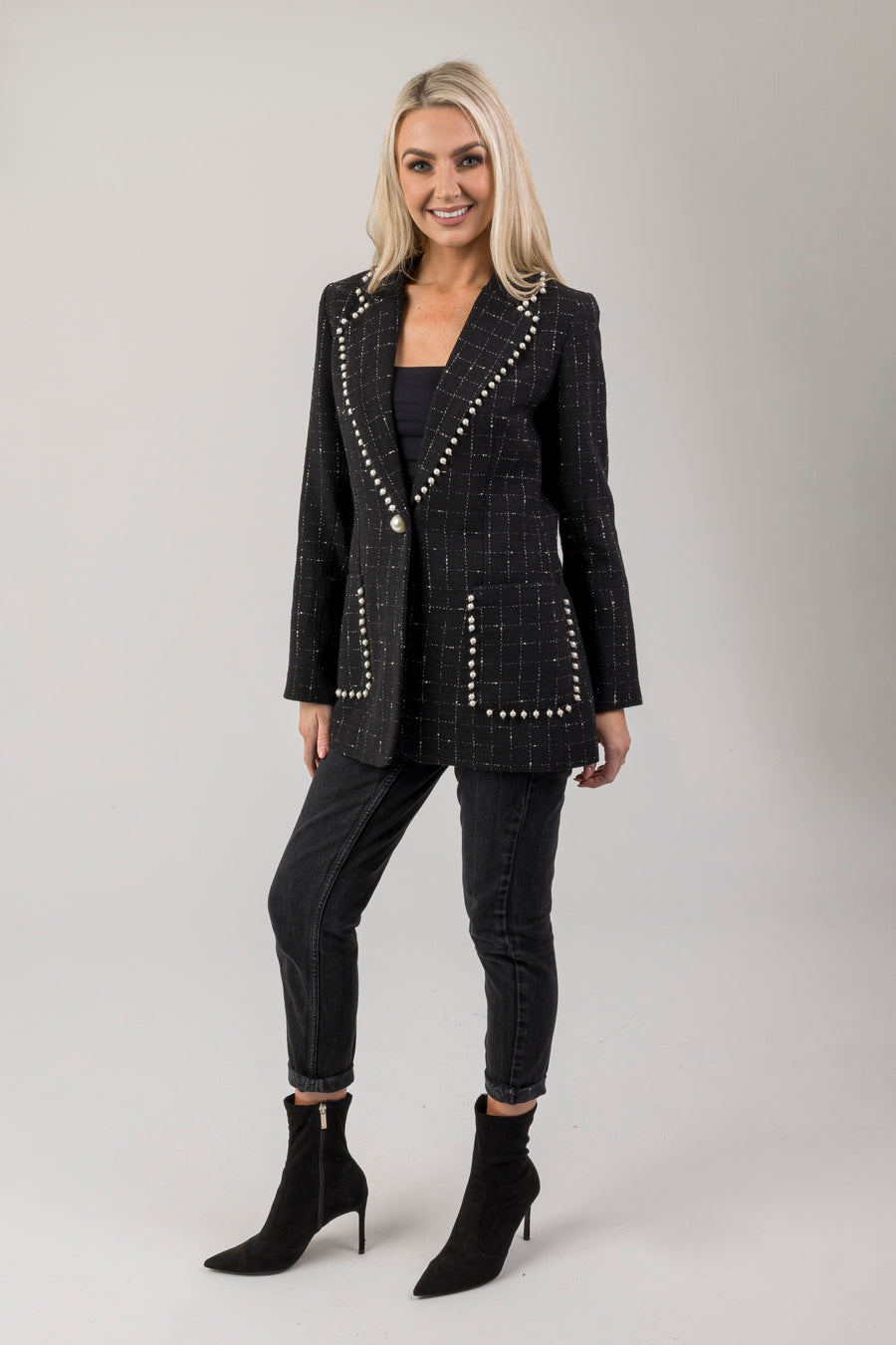 Faye pearl blazer