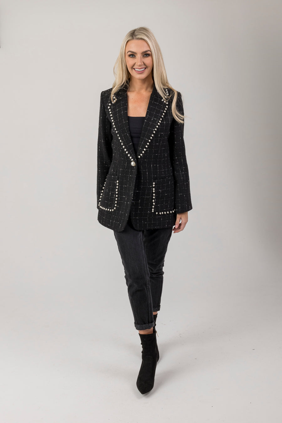 Faye pearl blazer